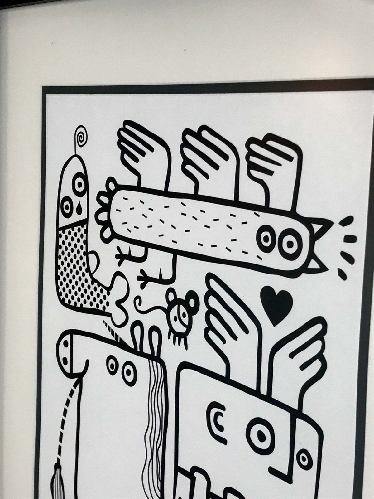 Wonderful Large Pop Art Trendy Vibrant Design Doodles Art Modern Abstract Style Collectible Piece photo Art