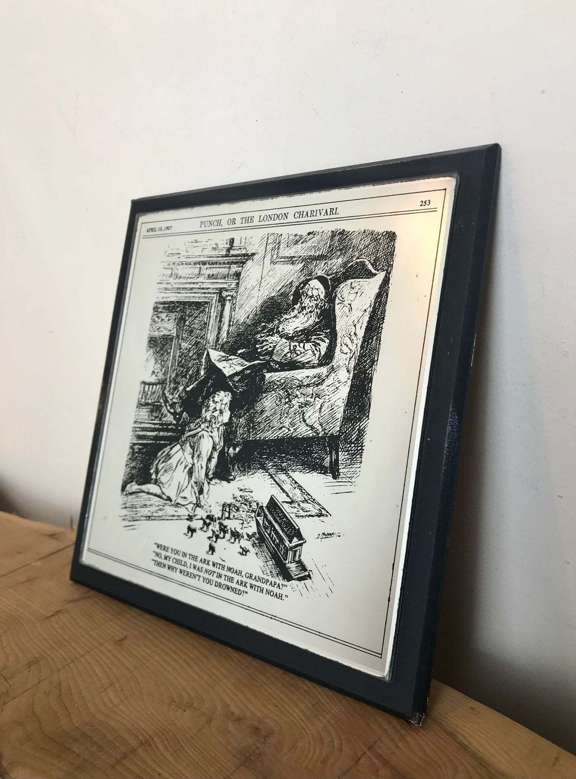 Wonderful Vintage Punch Magazine Comic Book Mirror Advertising Collectible Wall Art Piece photo 85.0
