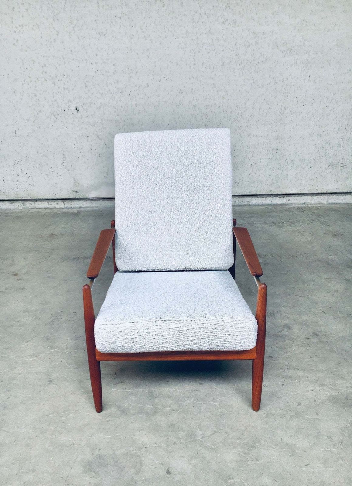 Midcentury Modern Scandinavian Design Armchair Fauteuil, Denmark 1960's photo 2046.0