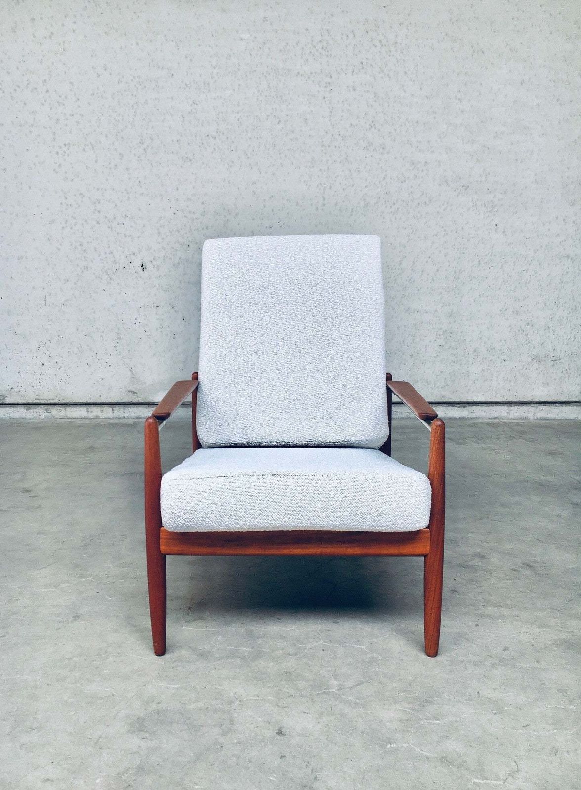 Midcentury Modern Scandinavian Design Armchair Fauteuil, Denmark 1960's photo vinterior