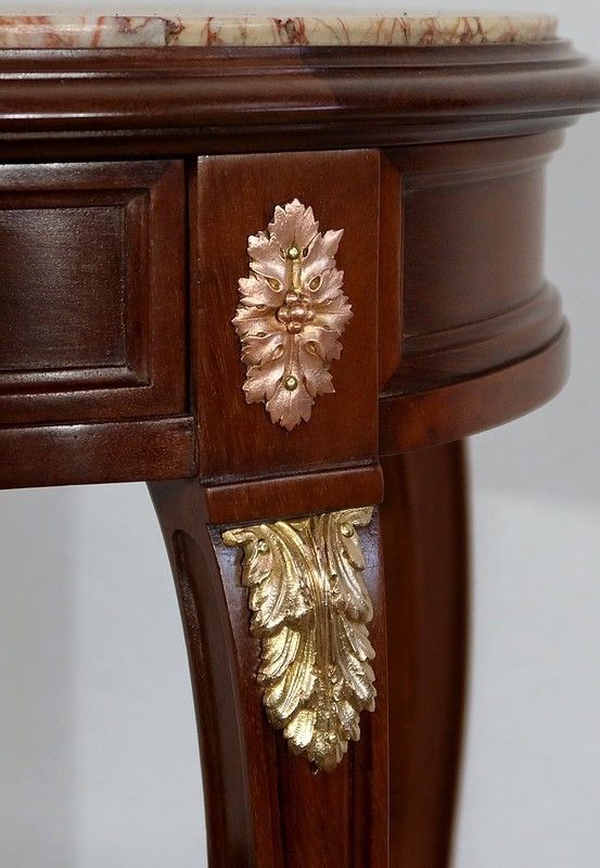 2441.1 Small Living Room Table In Solid Mahogany, Louis XVI Style, Early 20th Century photo
