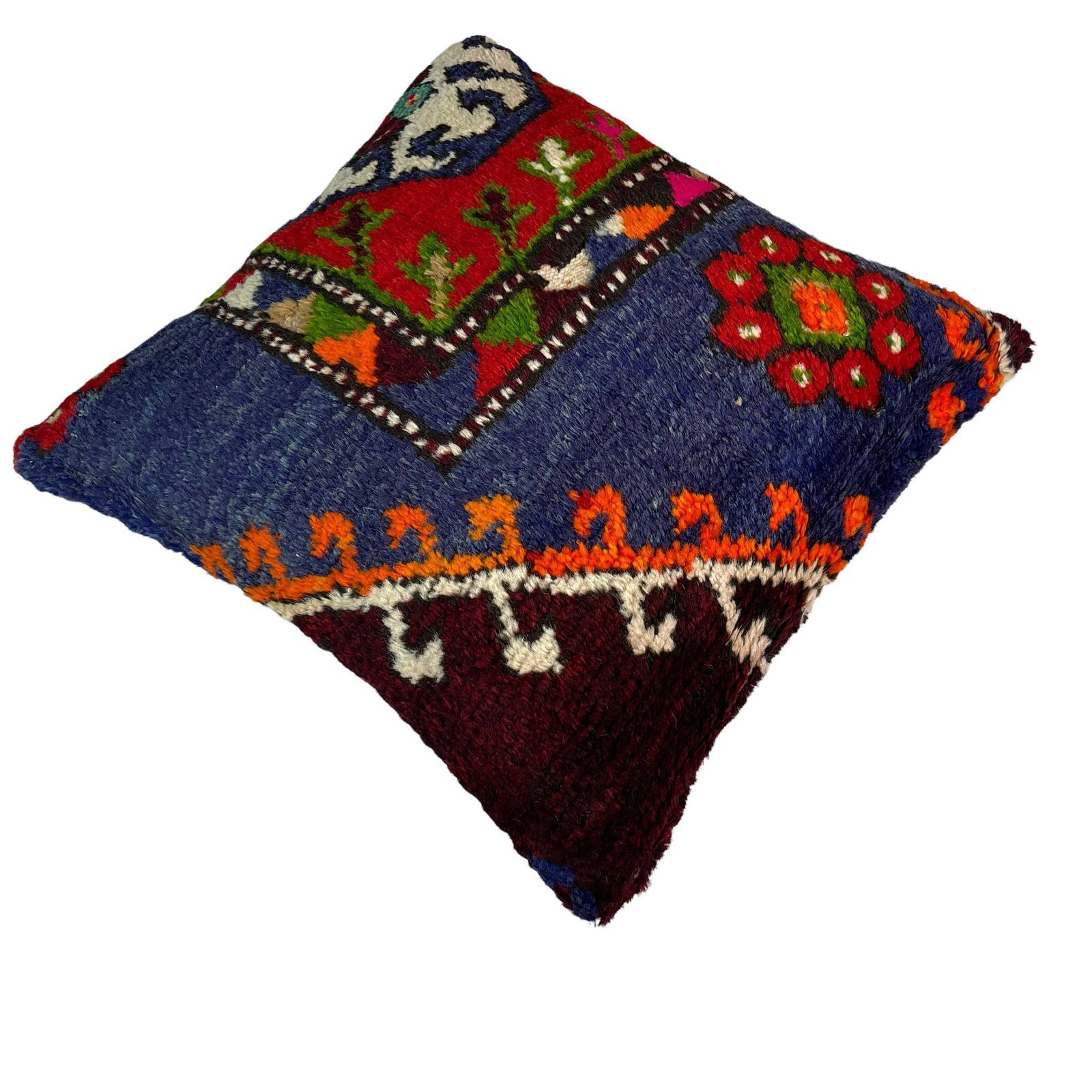 18'' X 18'' Vintage Handgemaakte Tapijtkussenhoes, 45 X 45 Cm Decoratieve Tapijtkussenhoes, Grote Vintage Turkse Tapijtkussenhoes photo buy