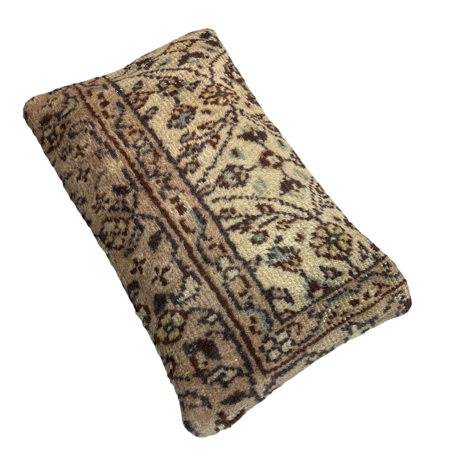 12'' X 20'' Vintage Hand Made Rug Cushion Cover, 30 X 50 Cm Decorative Rug Pillow Cover, Large Vintage Turkish Rug Cushion Cover photo vintage