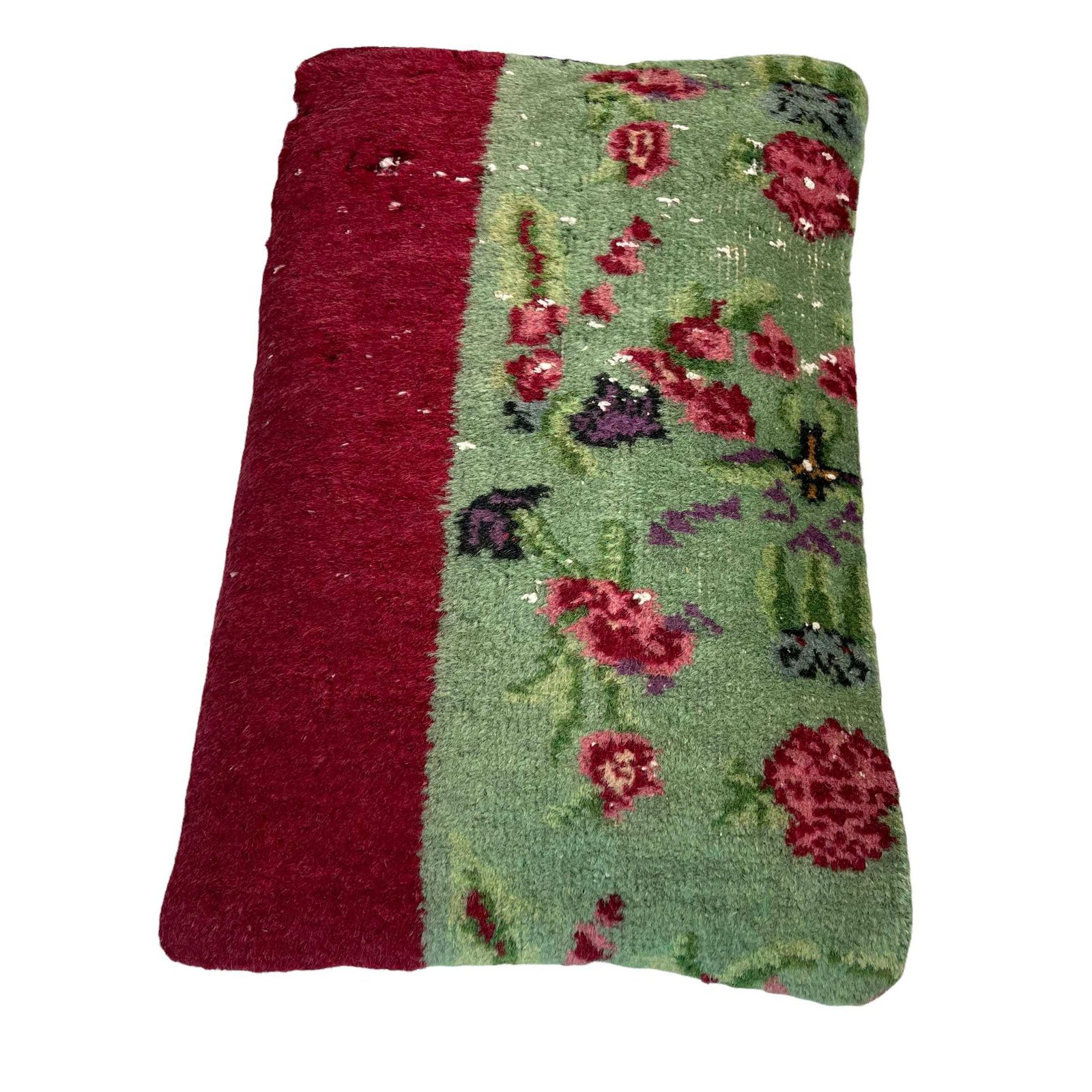 photo for sale 12'' X 20'' Vintage Hand Made Rug Cushion Cover, 30 X 50 Cm Decorative Rug Pillow Cover, Large Vintage Turkish Rug Cushion Cover