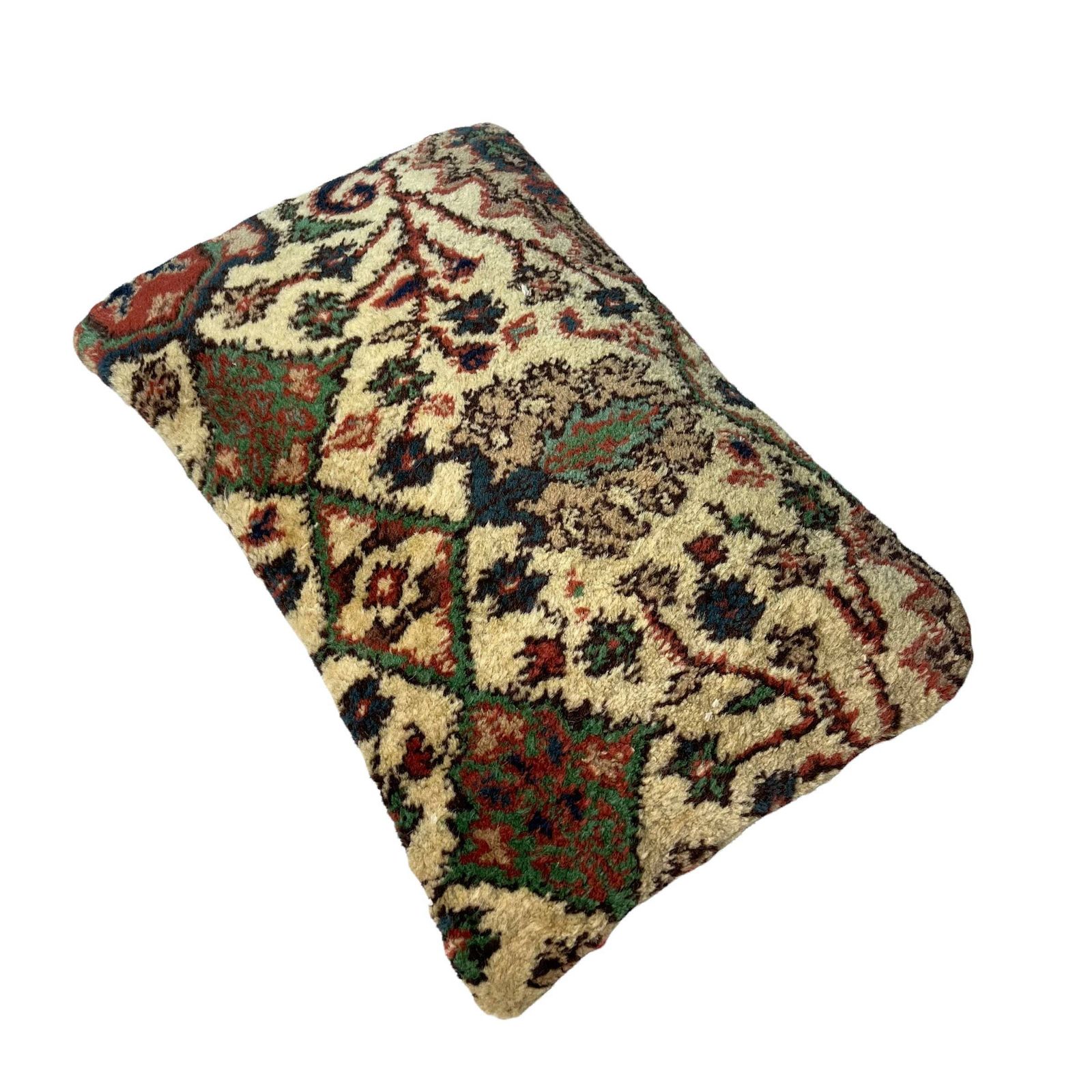 12'' X 20'' Vintage Hand Made Rug Cushion Cover, 30 X 50 Cm Decorative Rug Pillow Cover, Large Vintage Turkish Rug Cushion Cover photo for sale