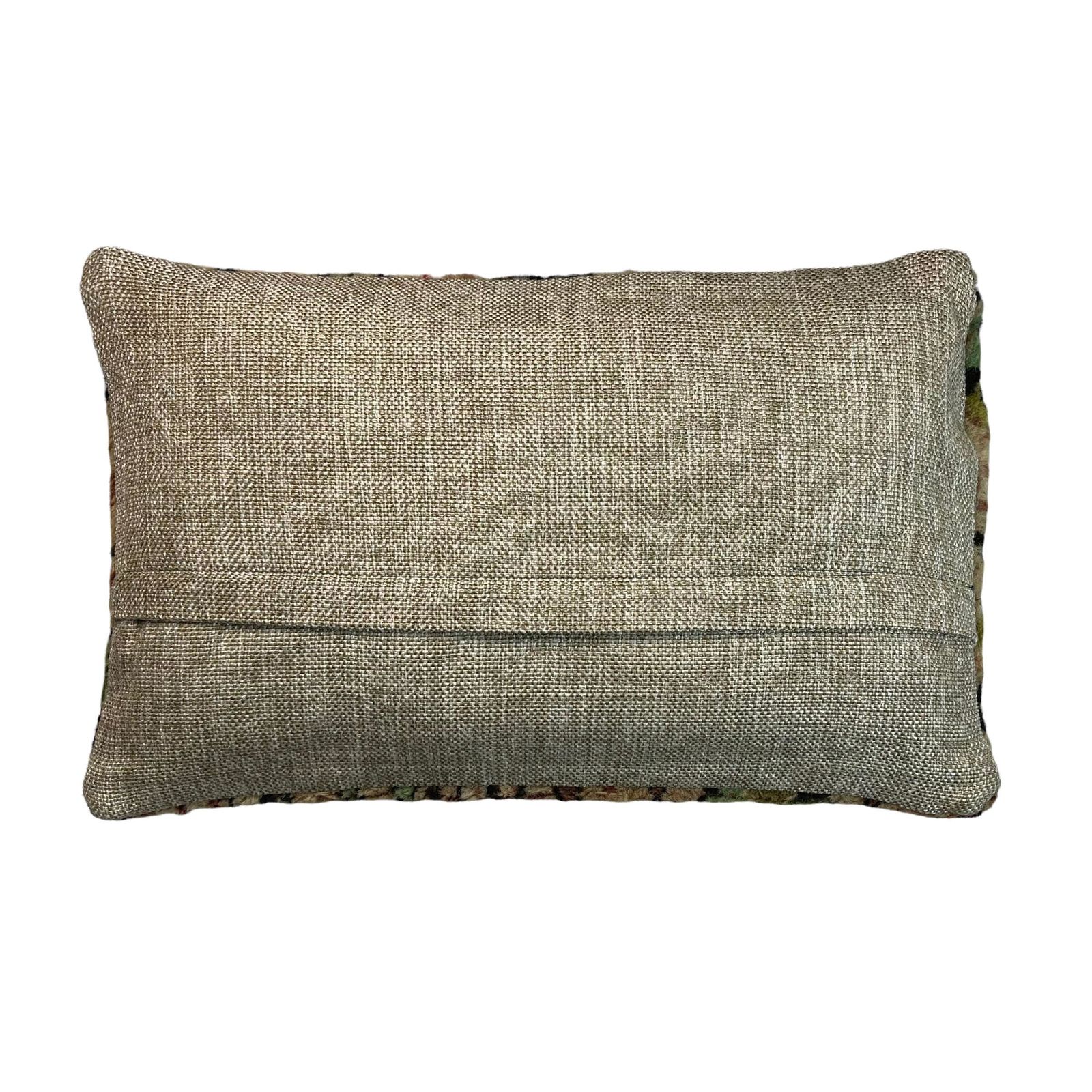 Vintage Hand Made Rug Cushion Cover, 30 X 50 Cm Decorative Rug Pillow Cover, Large Vintage Turkish Rug Cushion Cover photo furniture