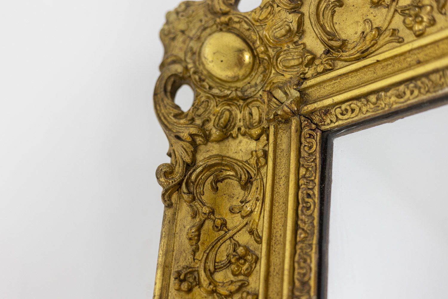 Mirror Trumeau Regency Style In Gilded Wood, 19th Century photo buy