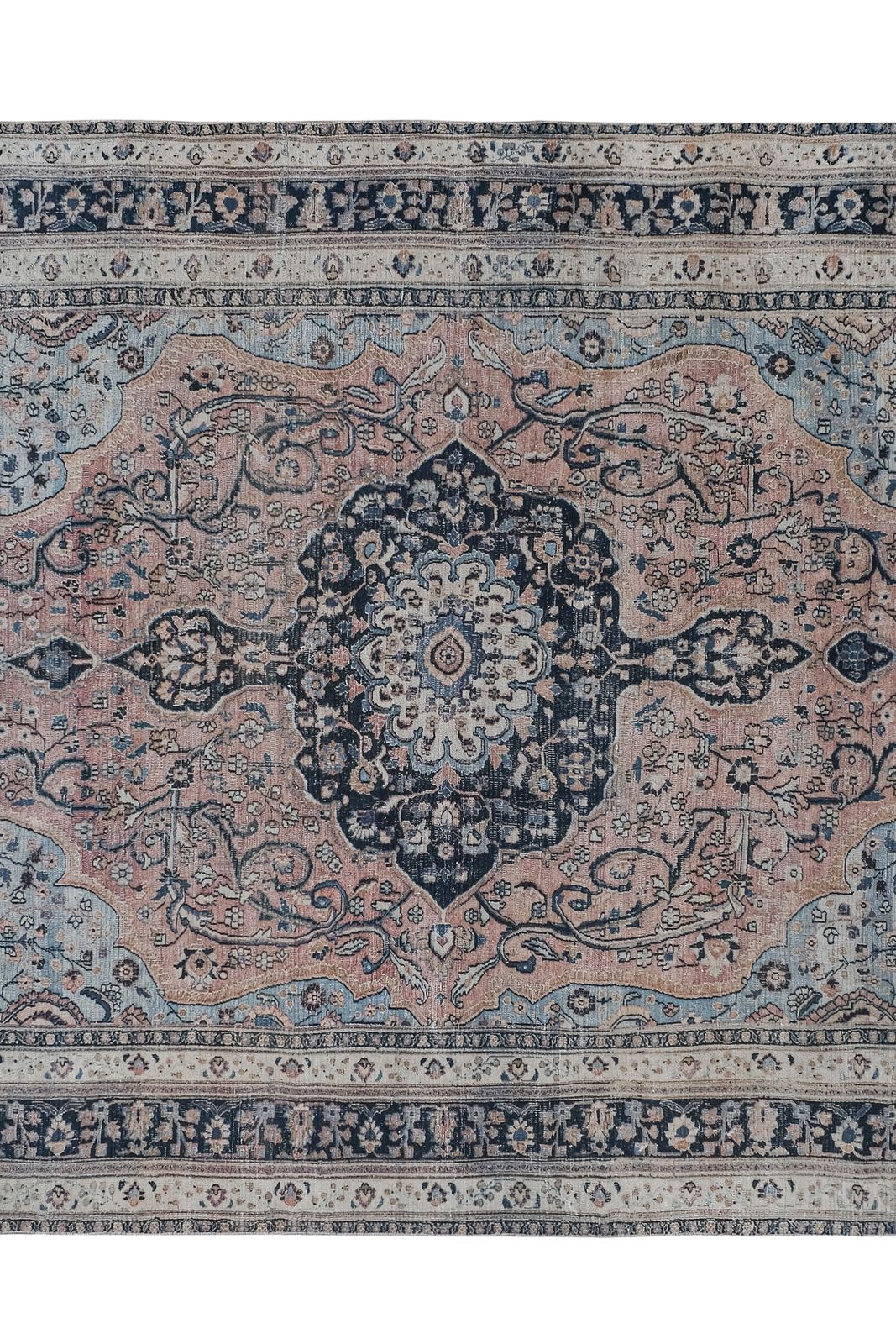 Blue Colors Distressed Oversized Rug photo 3410.0