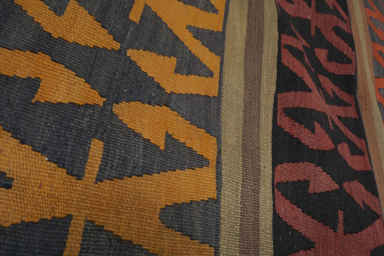 Vintage Turkish Konya Kilim Rug 4'11'' X 10'1'' photo furniture