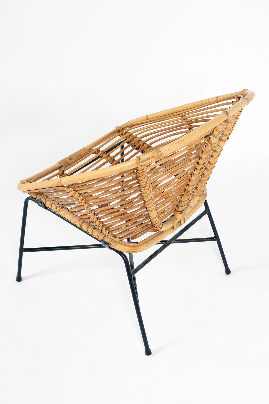 Midcentury Rattan Occasional Chair photo Furniture