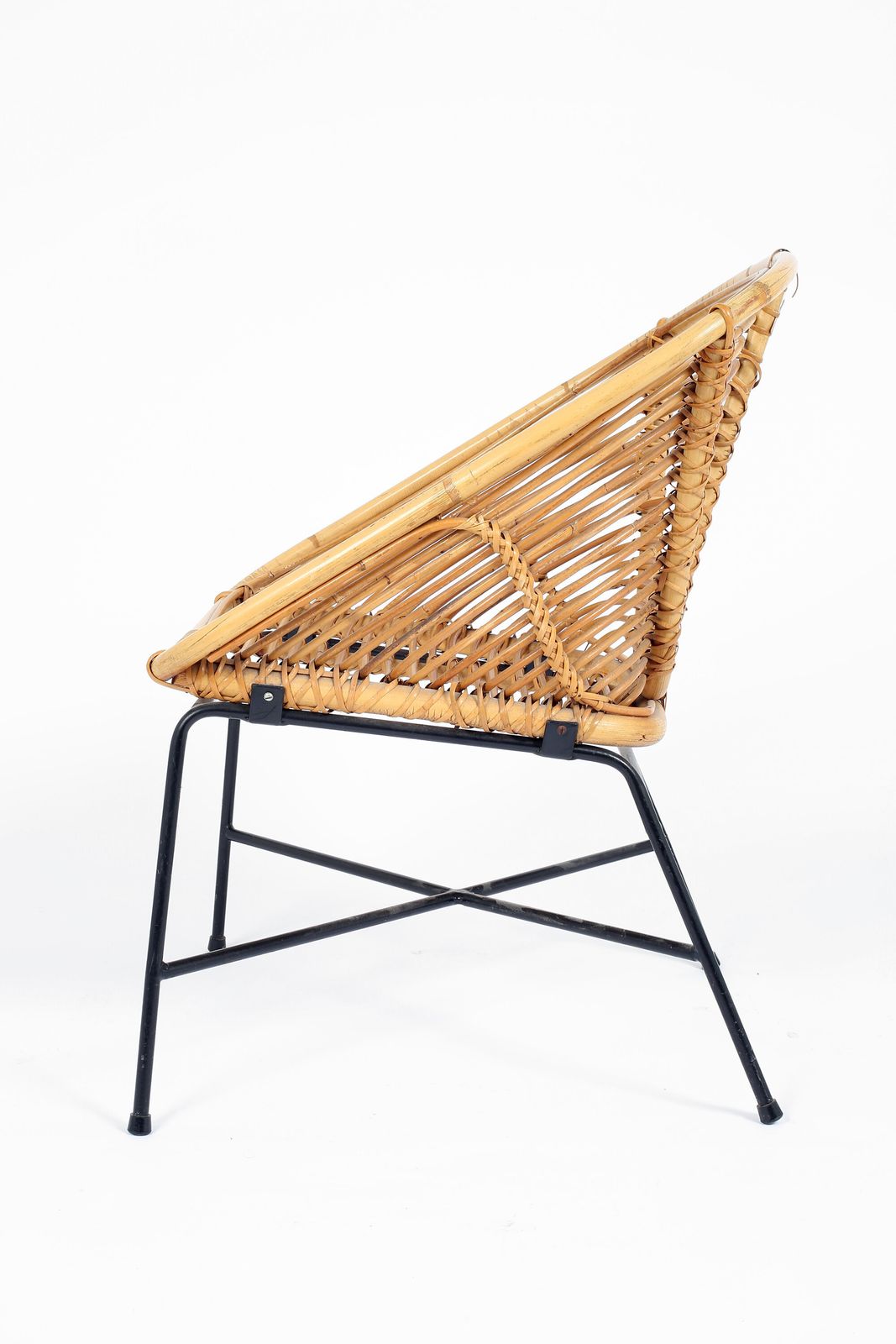 Midcentury Rattan Occasional Chair photo 350.0