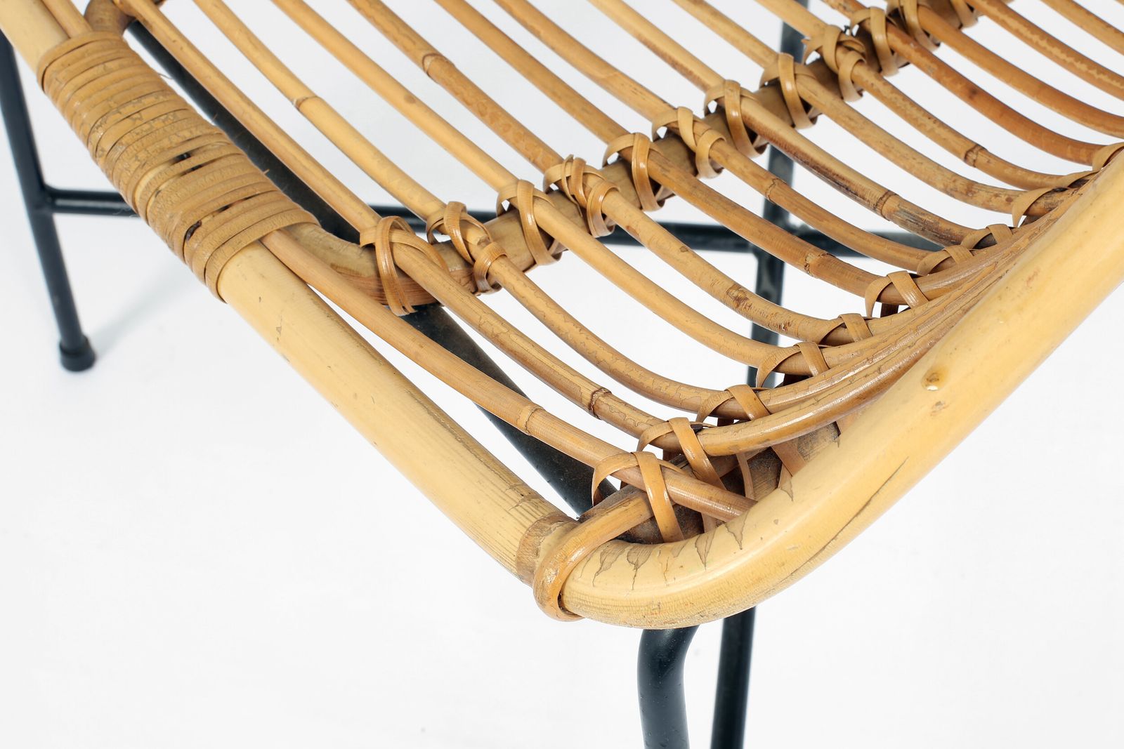 Midcentury Rattan Occasional Chair photo vinterior