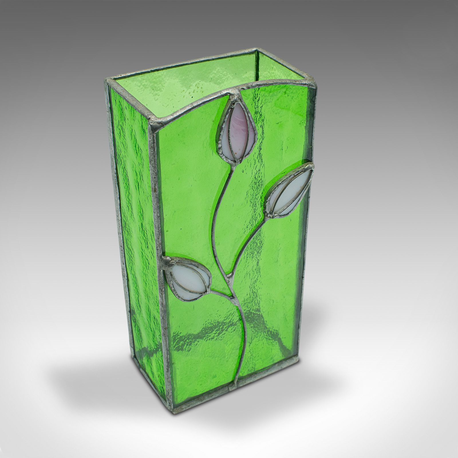Antique Slip Vase, English, Glass, Flower Pot, C.1910 photo 695.0