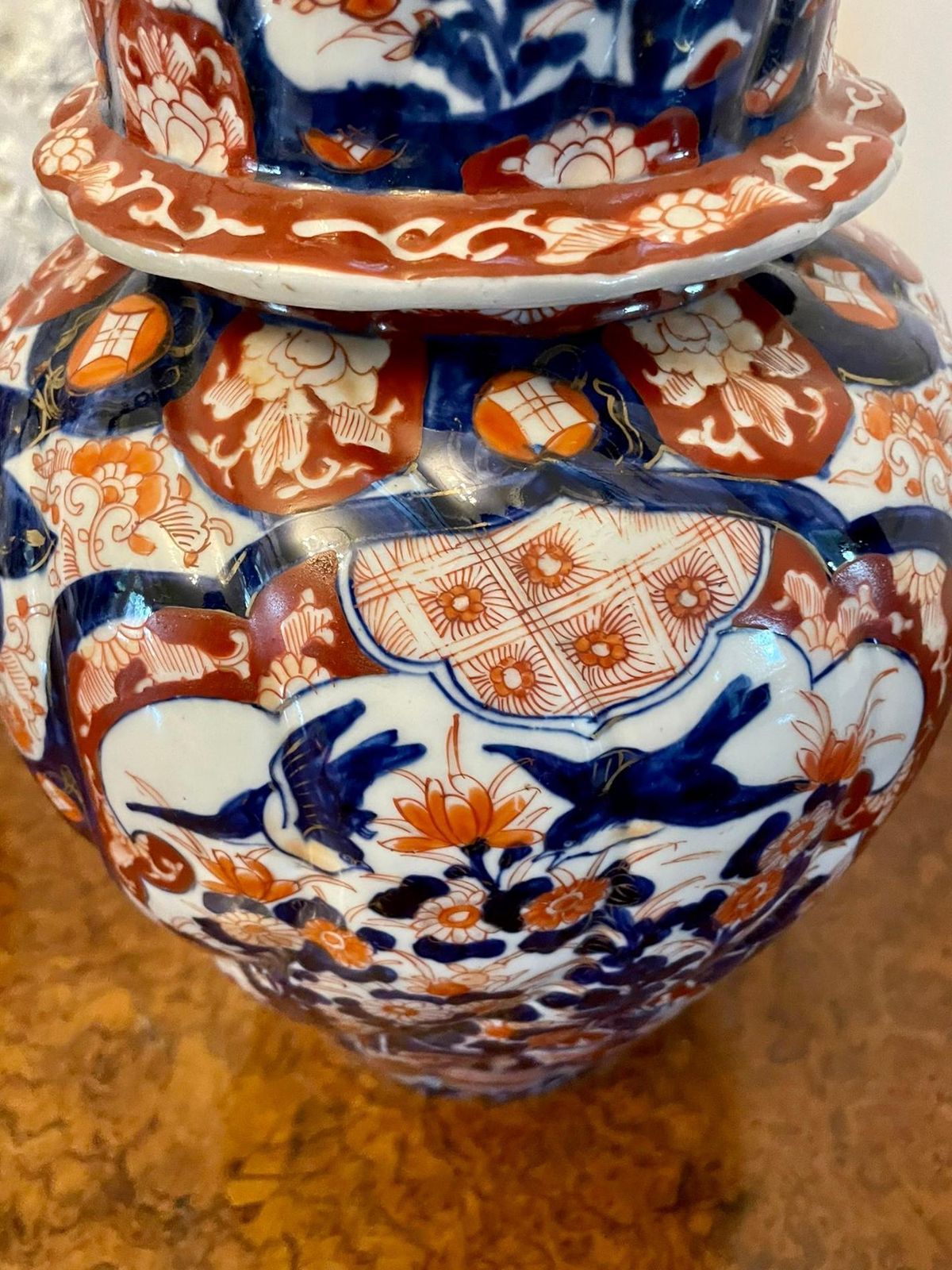 Fine Quality Pair Of Antique Japanese Imari Lidded Vases photo 1545.0