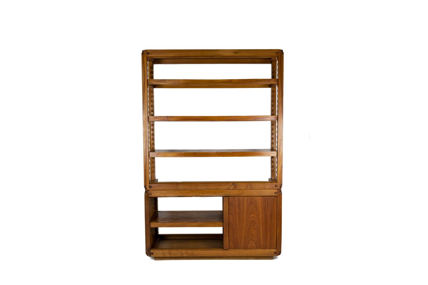 10350.0 Pierre Chapo, Shelves Cabinet In Natural Elm, 1960s photo
