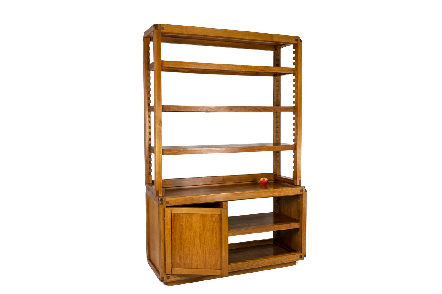 photo vinterior Pierre Chapo, Shelves Cabinet In Natural Elm, 1960s