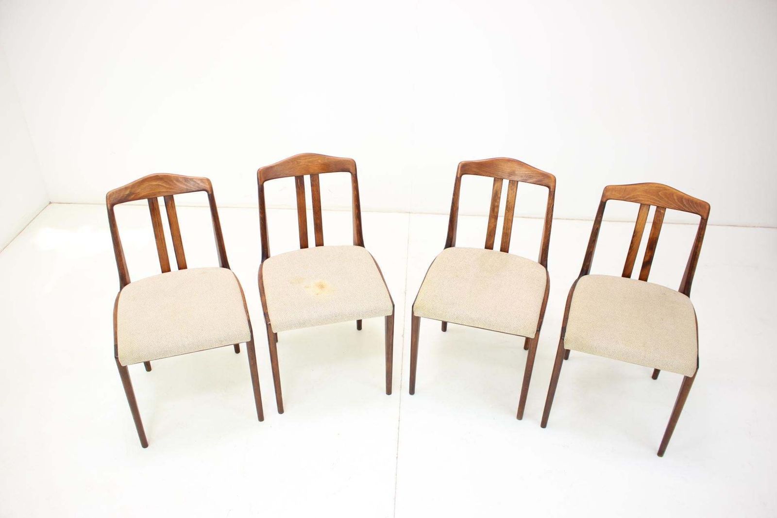 1970s Set Of Four Dining Chairs By Drevotvar Czechoslovakia photo furniture