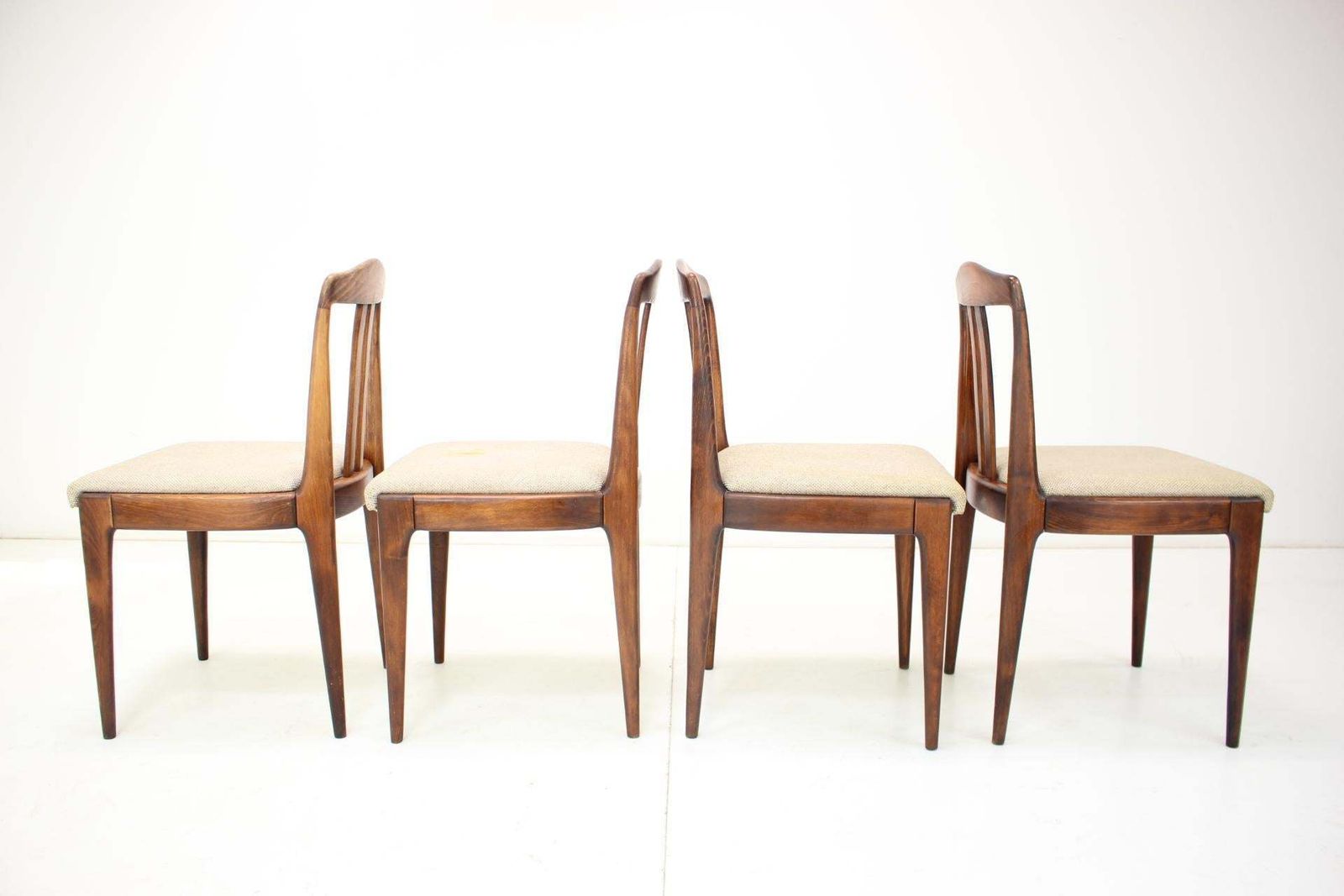 1970s Set Of Four Dining Chairs By Drevotvar Czechoslovakia photo Furniture