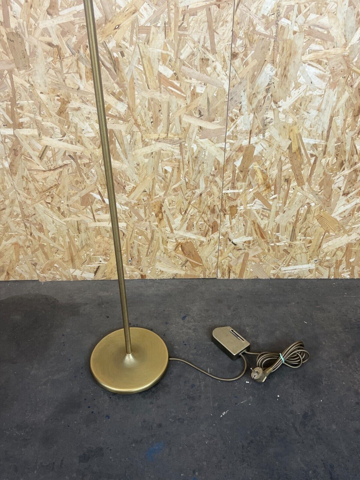60s 70s Floor Lamp Hillebrand Space Age Design Braas And Glass photo for sale