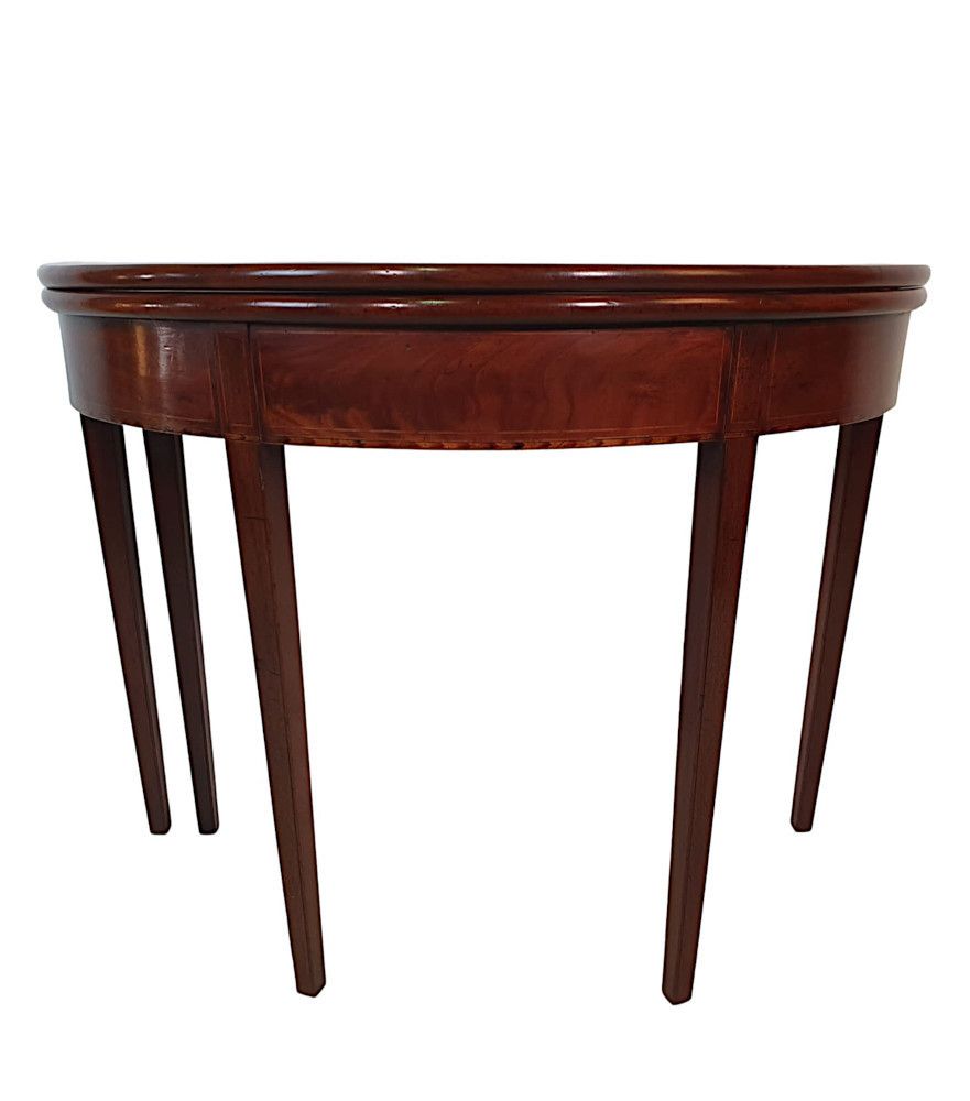 A Stunning 19th Century Irish Georgian Turn Over Leaf Tea Table