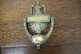 19th Century Adams Style Brass Urn And Cover Door Knocker, photo for sale