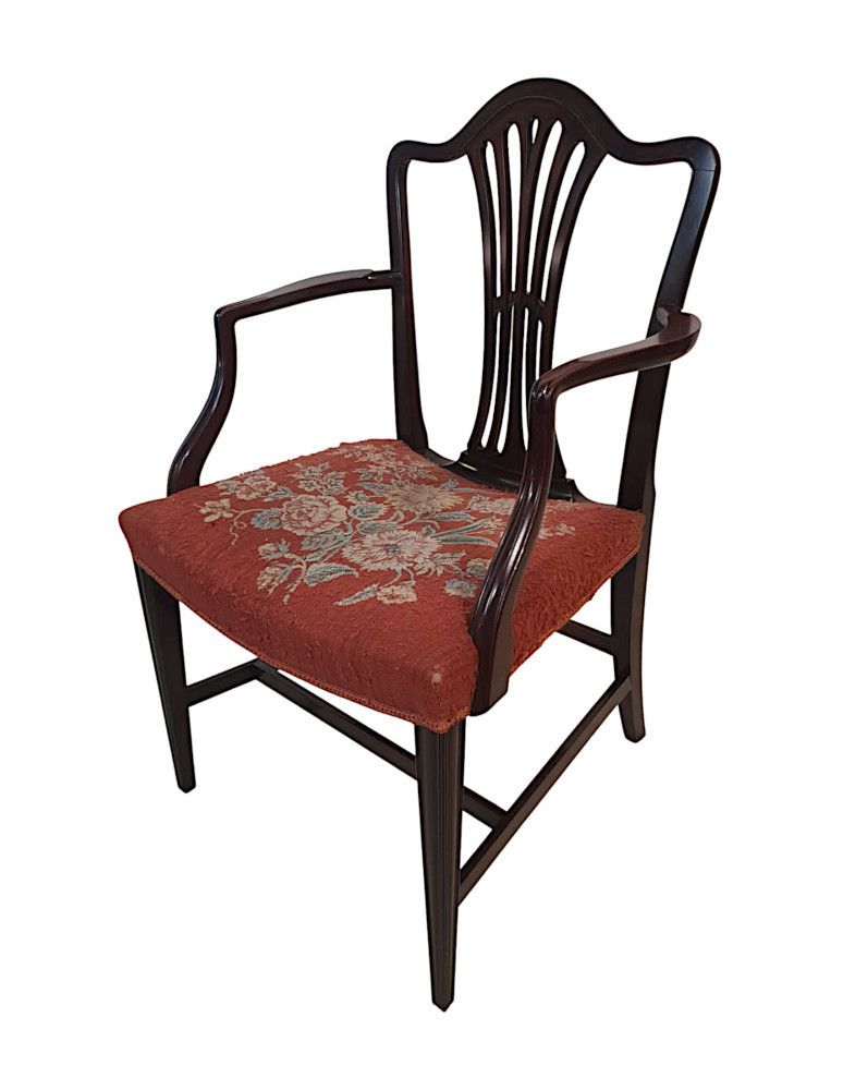 A Very Fine Set Of Ten Early 1900's Dining Chairs photo Furniture
