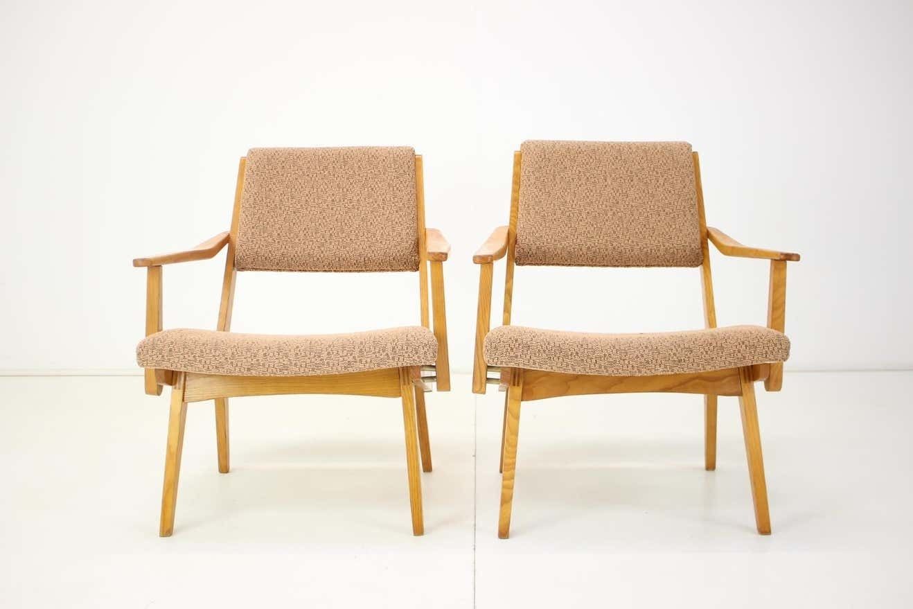 1960s Pair Of Armchairs By Krasna Jizba, Czechoslovakia photo for sale