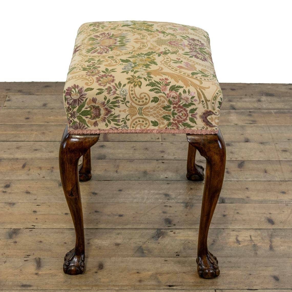 Antique Stool With Fabric Seat Antiques  Antique Furniture  Victorian Stools photo Furniture
