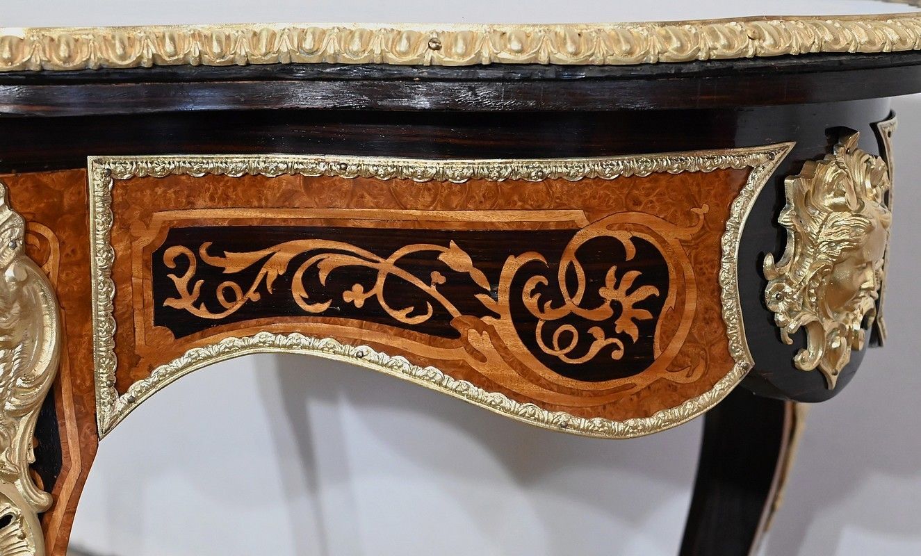 photo buy Rare Table In Precious Wood, Napoleon III Period – Mid 19th Century