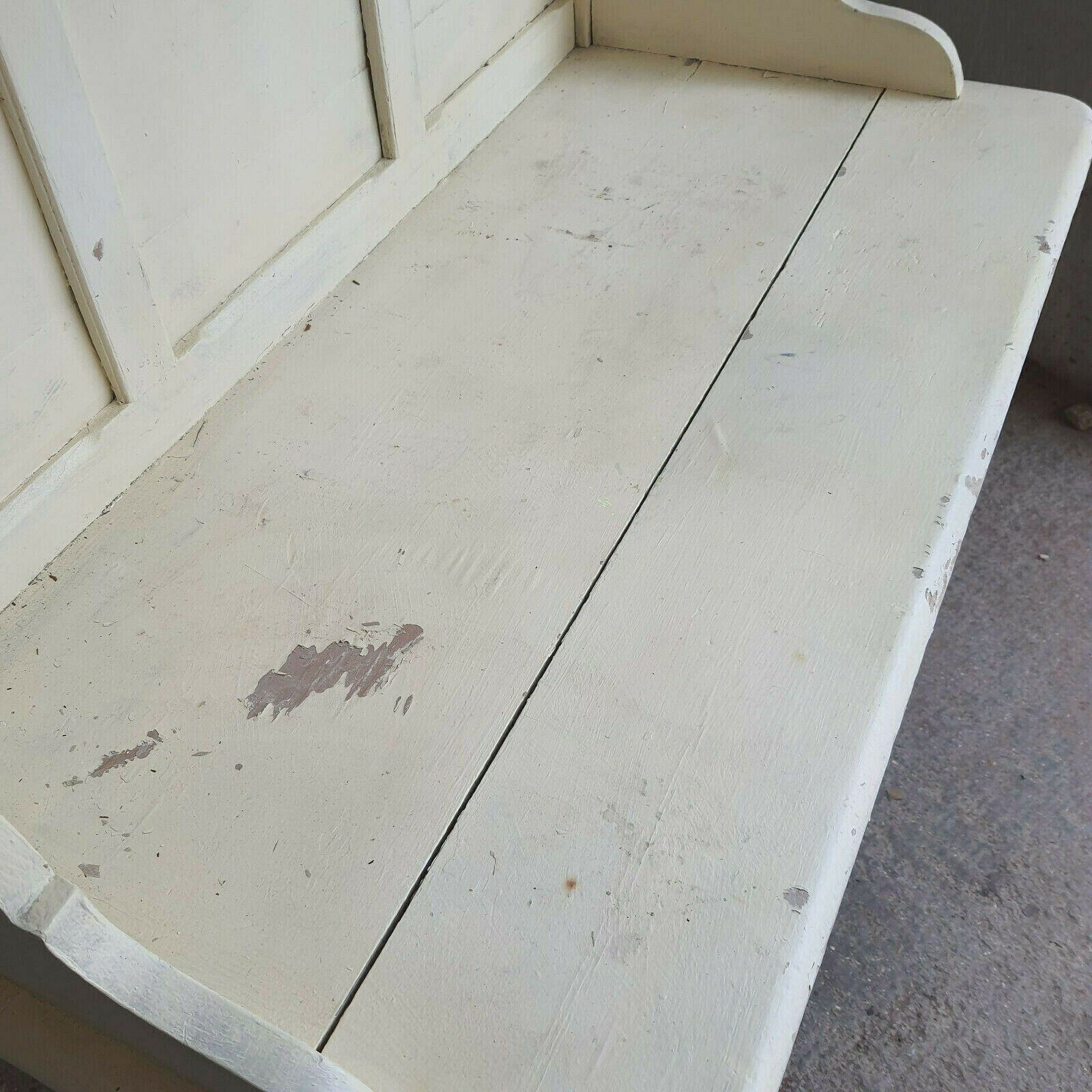 photo for sale Antique Victorian French Wash Stand Painted High Back Sideboard Drawers Cupboard