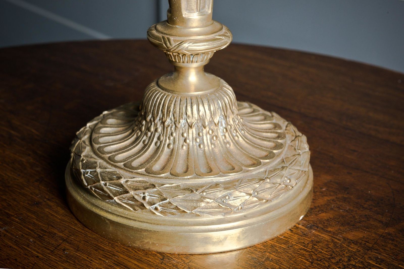 Home Decor Pair Of Napoleon III French Brass Candle Sticks photo