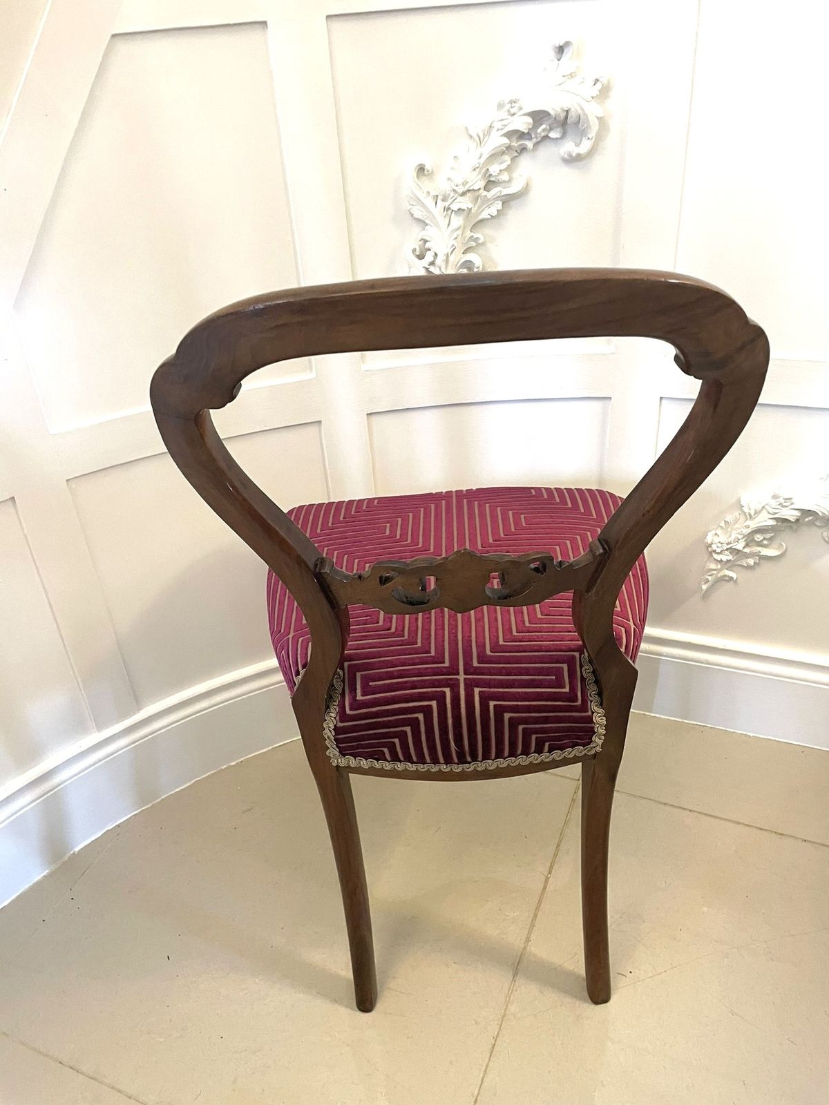 Pair Of Antique Quality Carved Walnut Side Chairs photo furniture