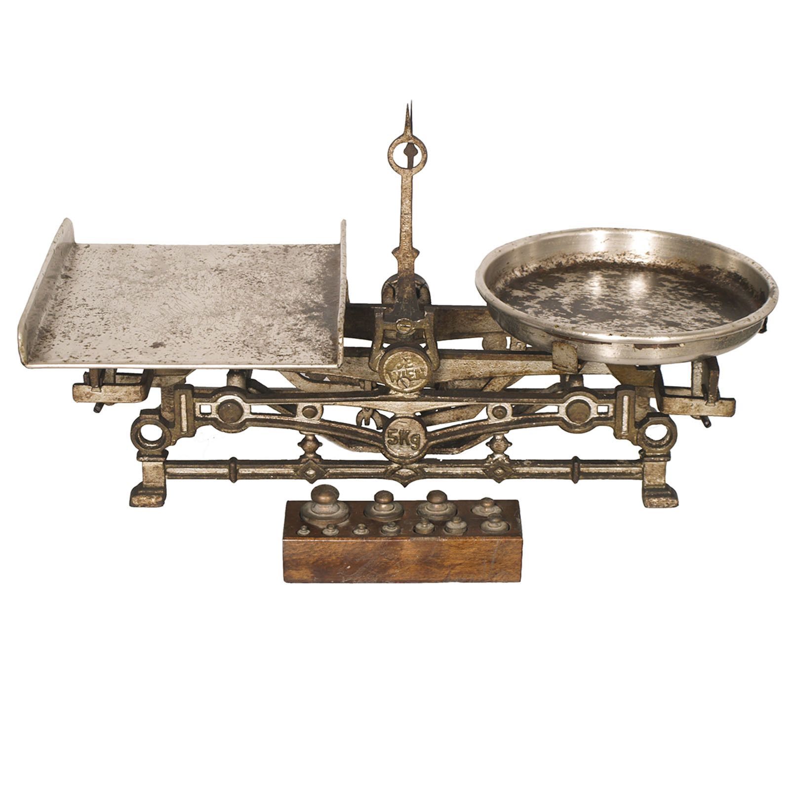 19th Century, J. Florenz Wien Chrome Steel Austrian Balance, 11 Brass Weights photo furniture