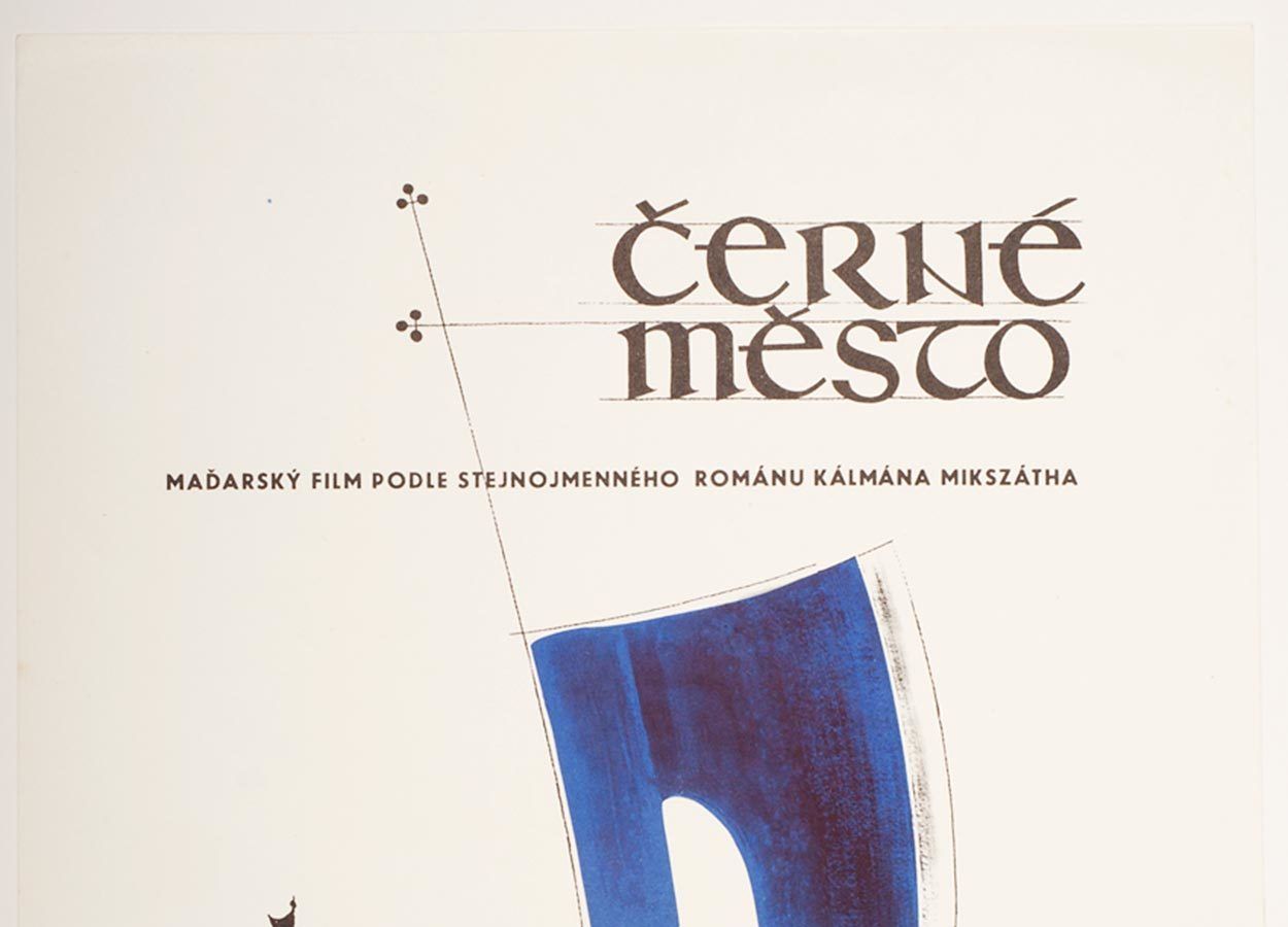 Movie Poster, The Black Town, Drahomír Mrózek, 1974 photo furniture