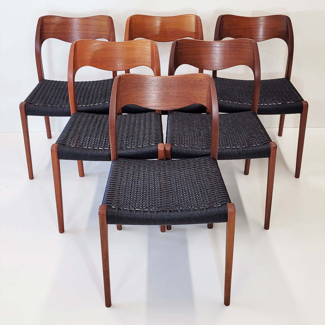 Niels Otto Møller #71 Chairs Set Of 6
