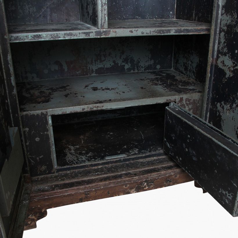 Antique Wardrobe With Bank Safe Box photo for sale