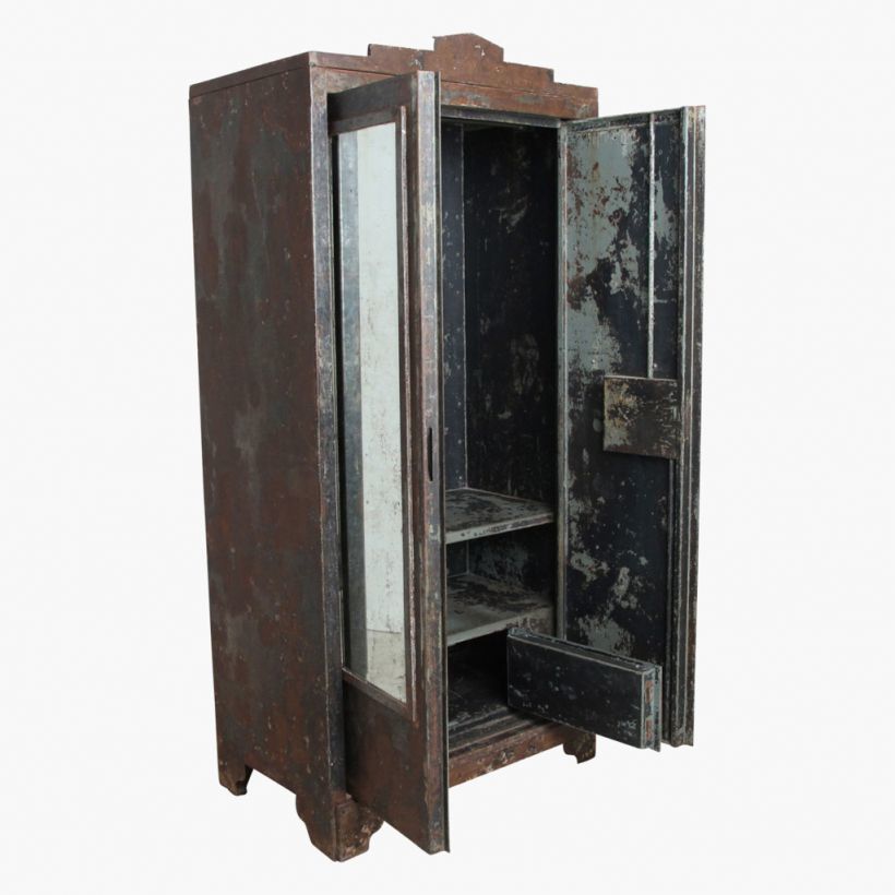 Antique Wardrobe With Bank Safe Box photo Furniture