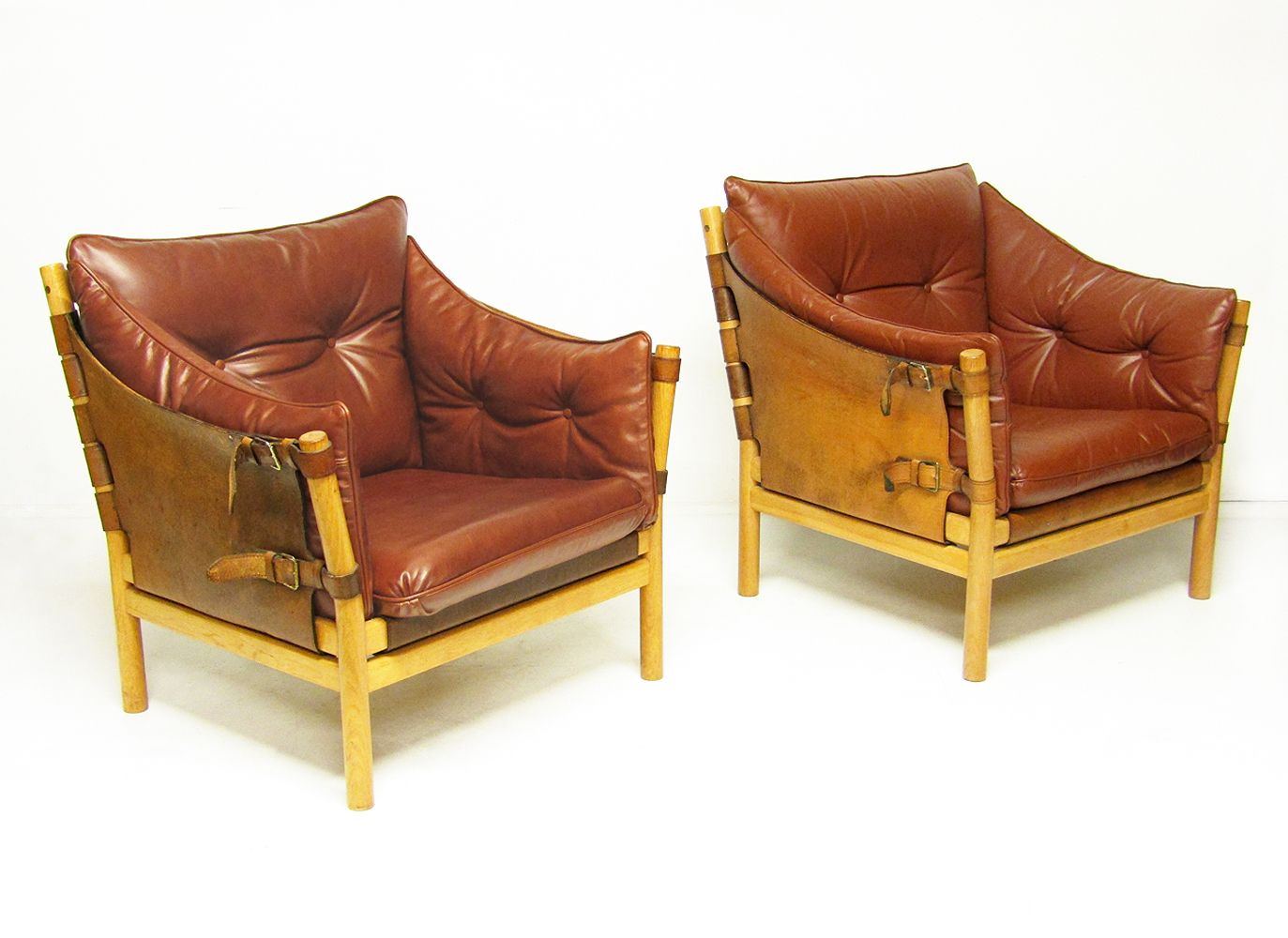Two Swedish 1960s "Ilona" Lounge Chairs By Arne Norell