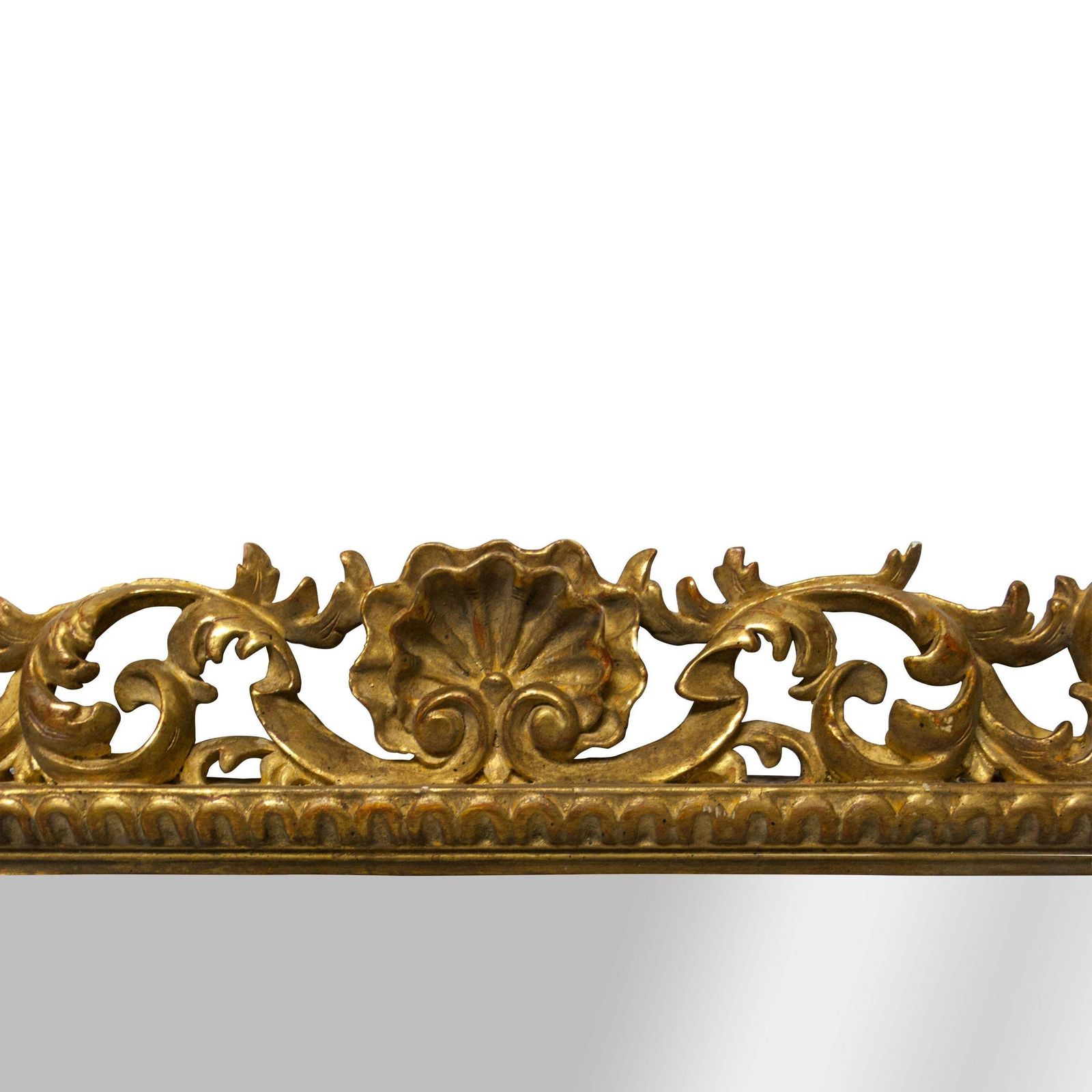 Neoclassical Empire Gold Hand Carved Wooden Square Mirror, Spain, 1970 photo for sale