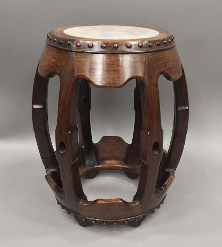 C19th Chinese Hongmu Low Occasional Table / Stand