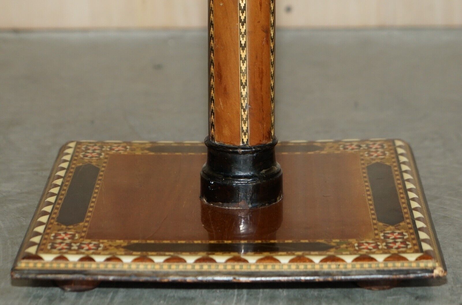 Stunning Antique Anglo Indian Circa 1920 Chess Board Games Table Twin Drawers photo buy