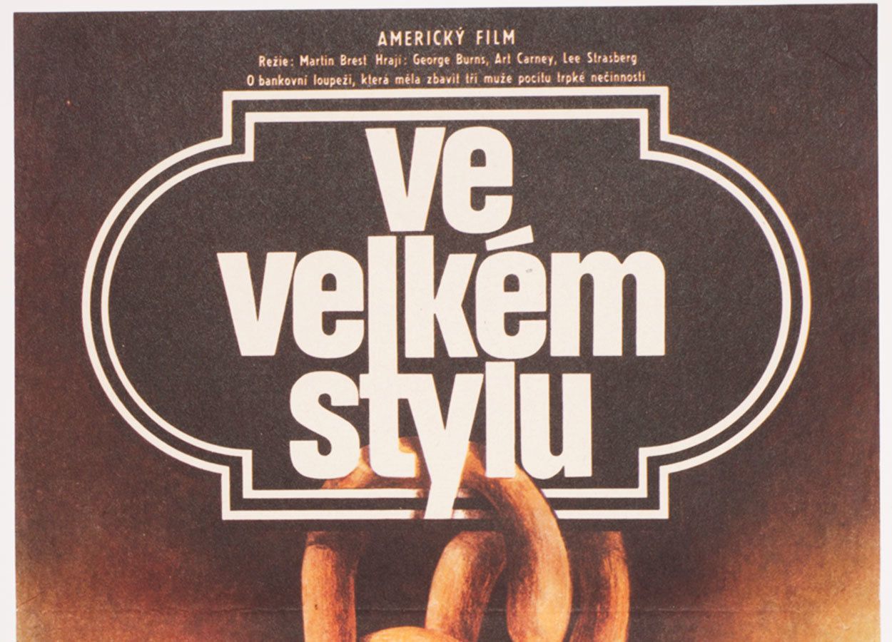 Original Film Poster, Going In Style, Jan Weber, 1979, Genuine Czech Vintage Print photo for sale