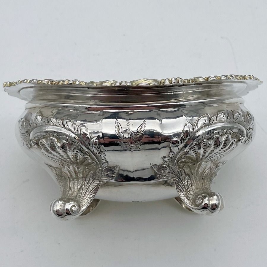 Early 19th Century Antique George IV Silver Set Four Salts London 1823 Joseph Angell photo 1750.0