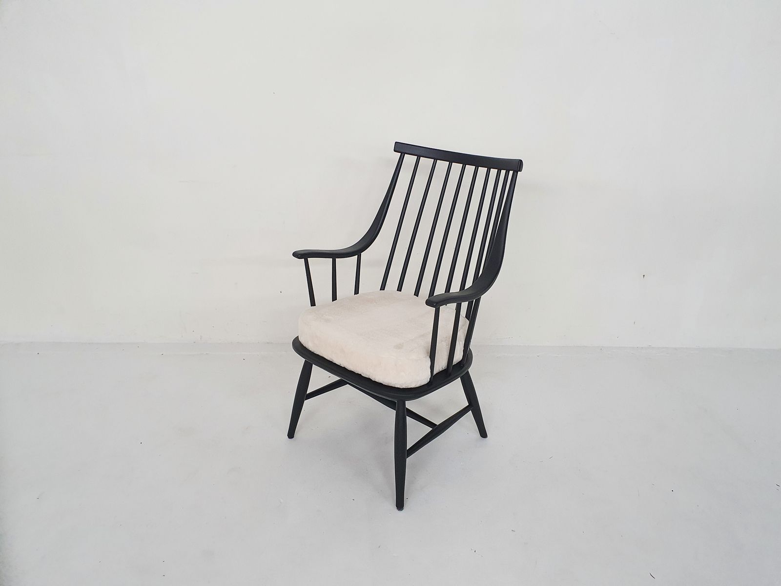 Lena Larsson Voor Nesto "Grandessa" Spijlenrug Loungestoel, Zweden Ca. Jaren 1960 photo furniture