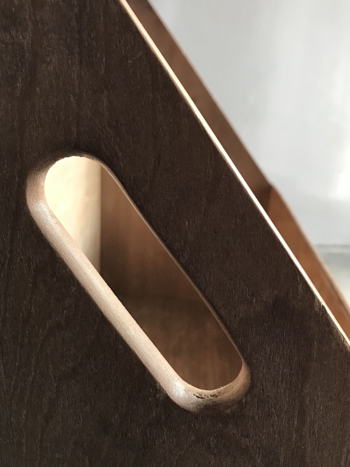 Unique Mid Century Large Magazine Rack With Rustic Minimal Aesthetic photo for sale