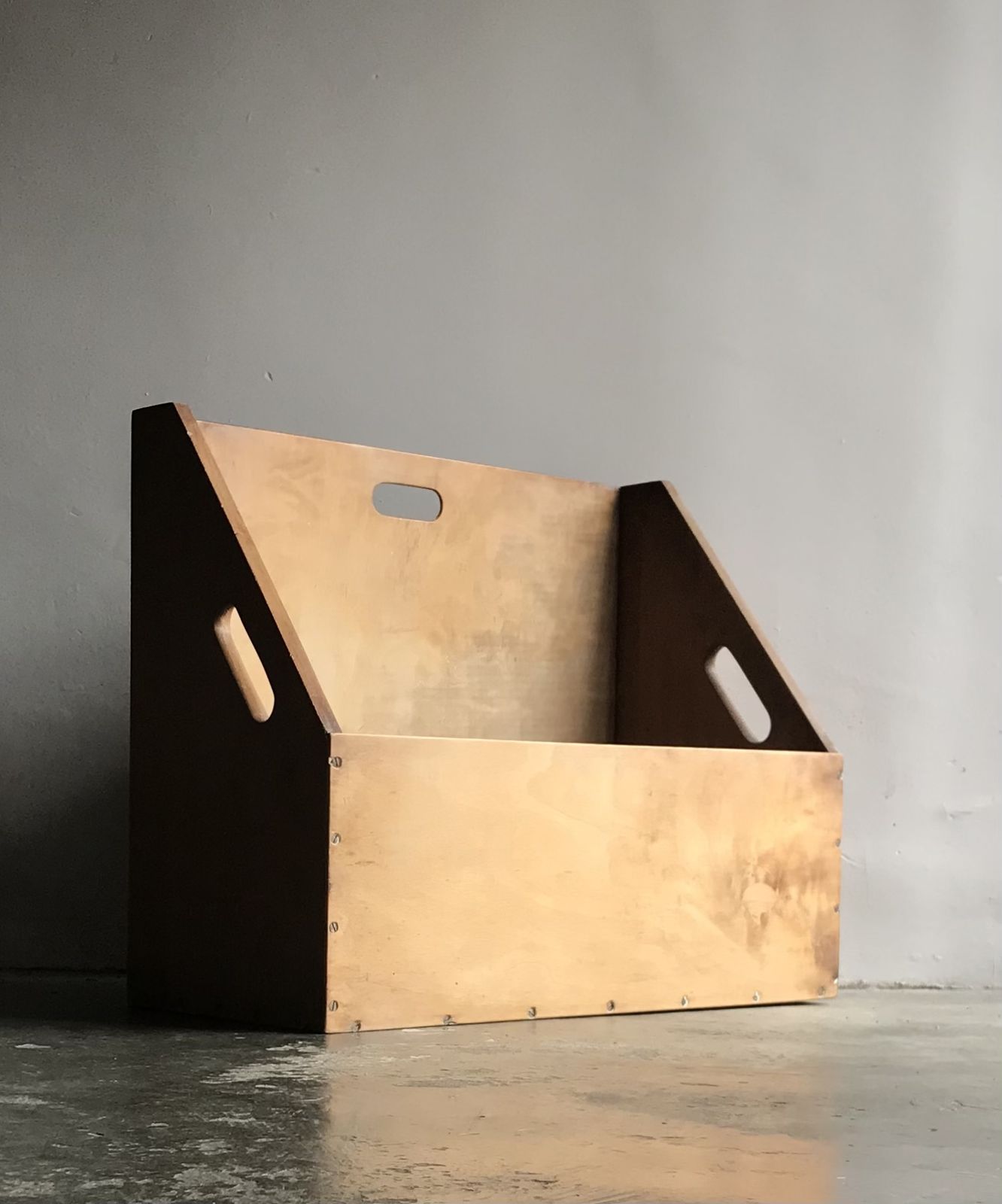 Unique Mid Century Large Magazine Rack With Rustic Minimal Aesthetic
