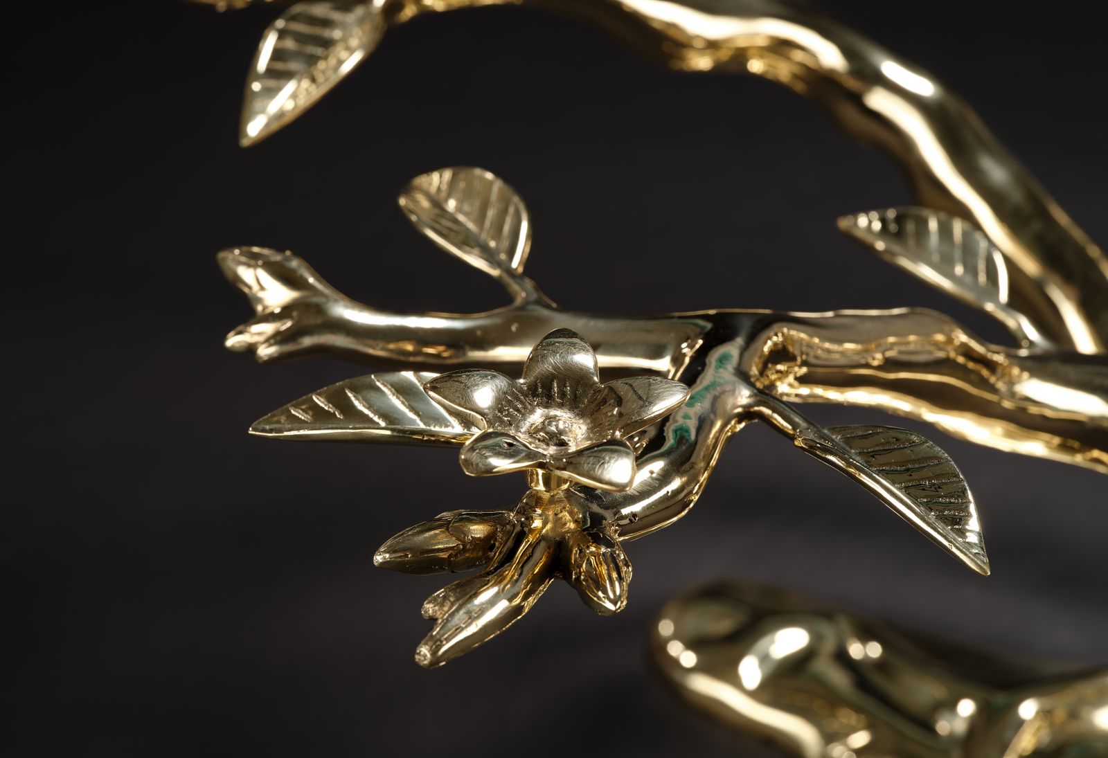 photo vinterior Stunning Mid Century Polished Brass "Bonsai Tree" Coffee Table In The Manner Of Willy Daro, Belgium Circa 1970’s