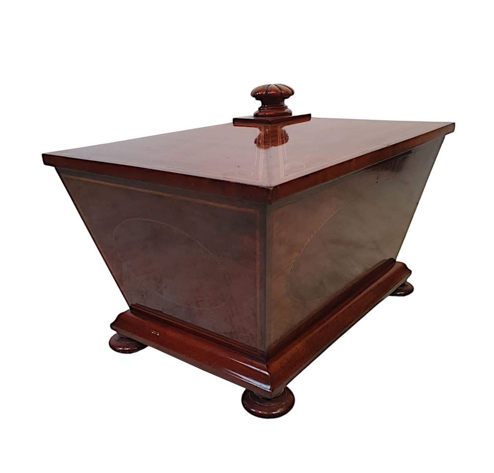 A Very Fine Late 19th Century Inlaid Cellarette By Freemans Of Norwich photo furniture