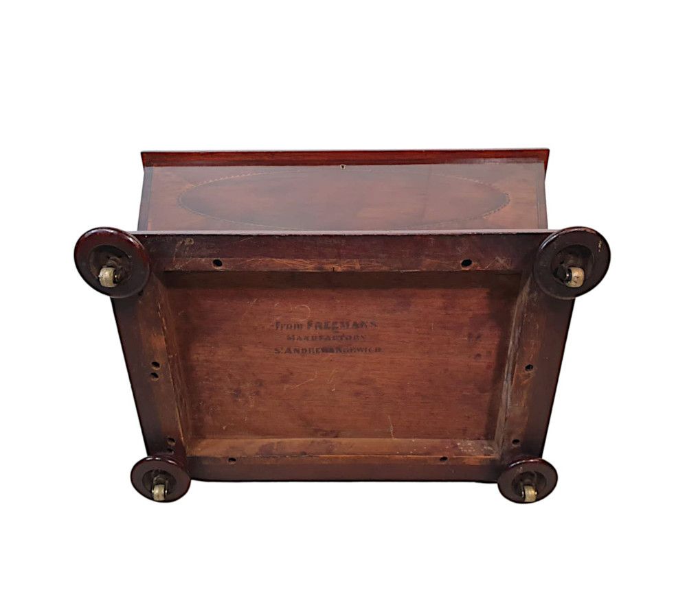 A Very Fine Late 19th Century Inlaid Cellarette By Freemans Of Norwich photo vinterior