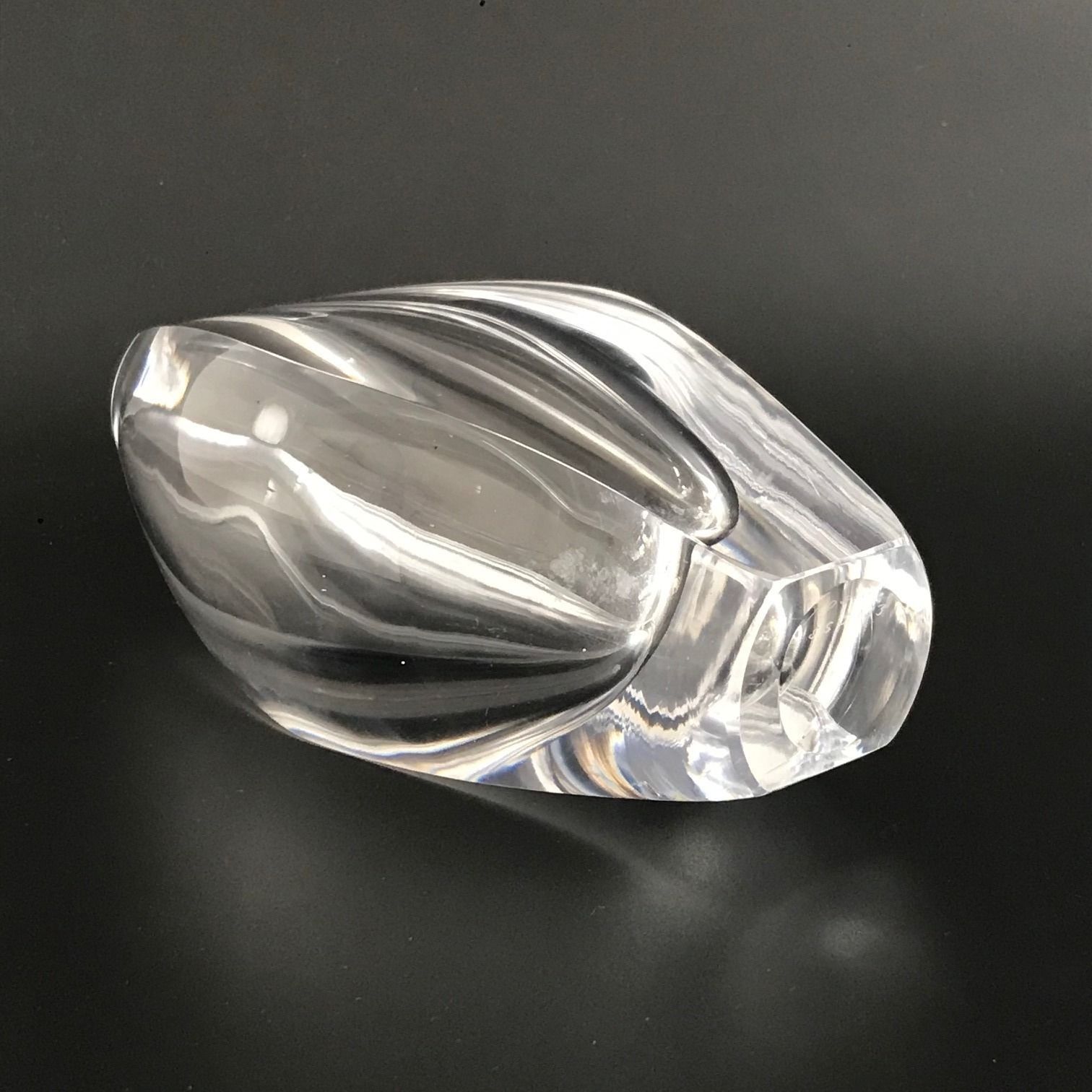 photo for sale Signed Mid Century Scandinavian "Ventana" Glass Vase By Mona Morales Schildt For Kosta, Sweden, 1950s